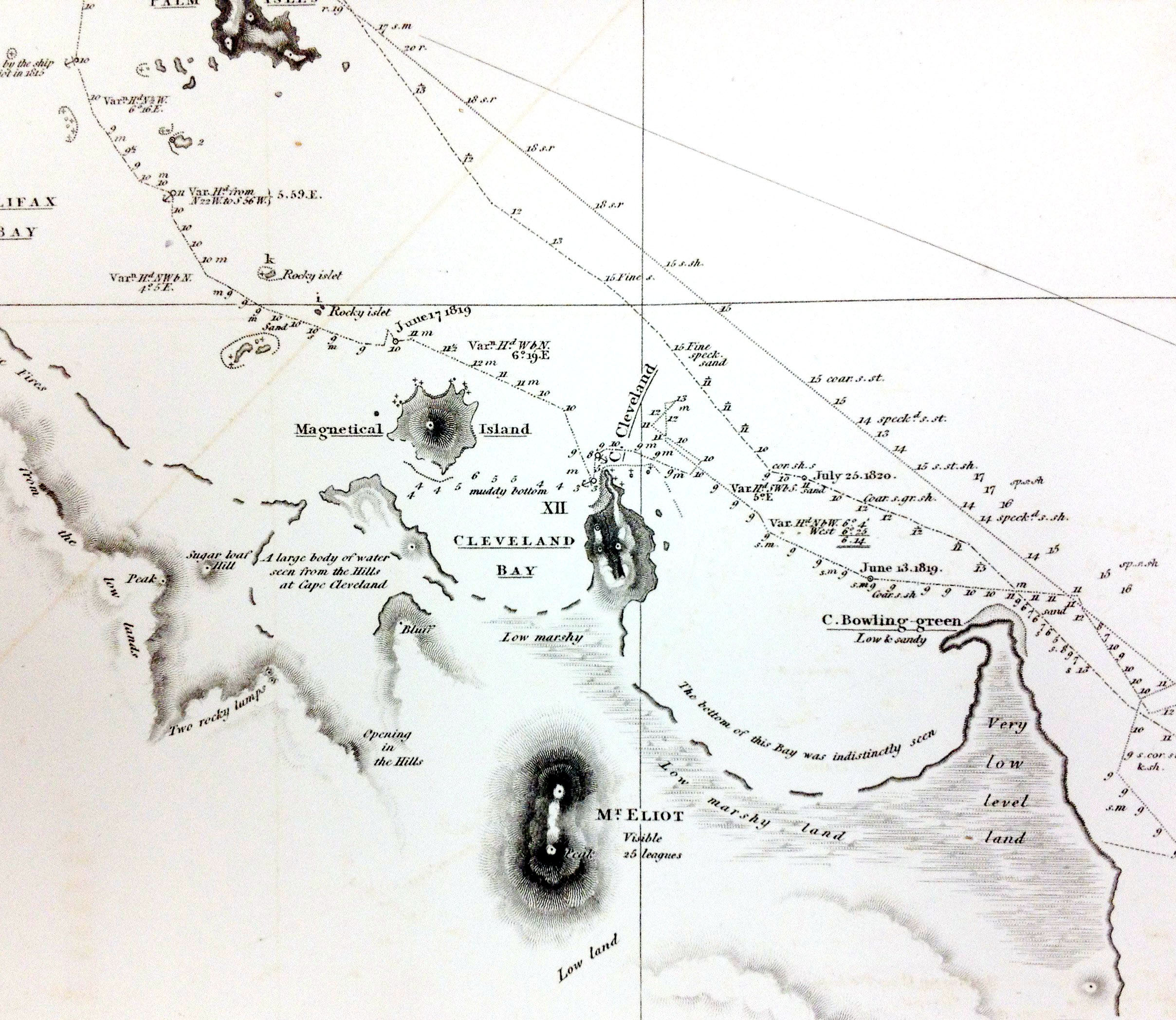 Mermaid Chart Cleveland Bay from King's Narrative 1825