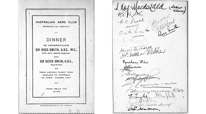 Signed Menu