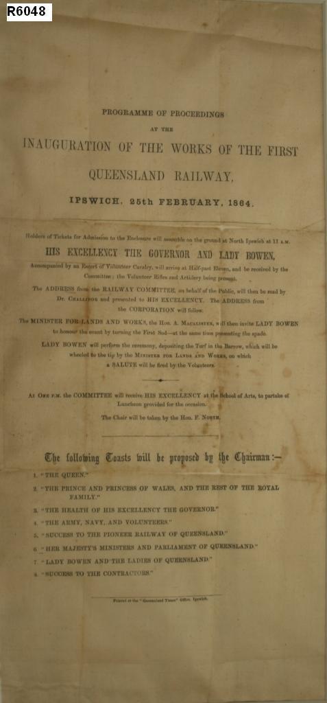 Queensland Day - Silk Address - 1860