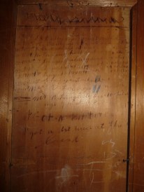 Mrs Langenbaker's wardrobe door