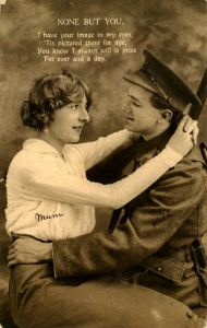 Front of postcard from Rosina Fryer to William Fryer, undated. Image courtesy of Fryer Library, University of Queensland (UQFL23_b1f02b_0020a_p01)