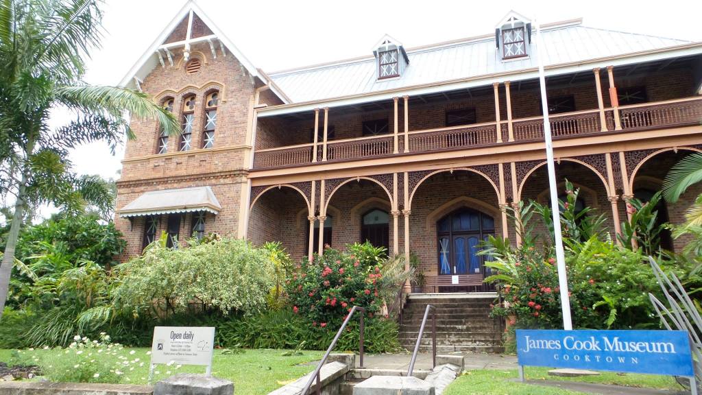 Preparation for Cyclone Nathan at James Cook Museum, Cooktown, March 2015. Image: Jacqui Collins-Herrmann, Manager, James Cook Museum.