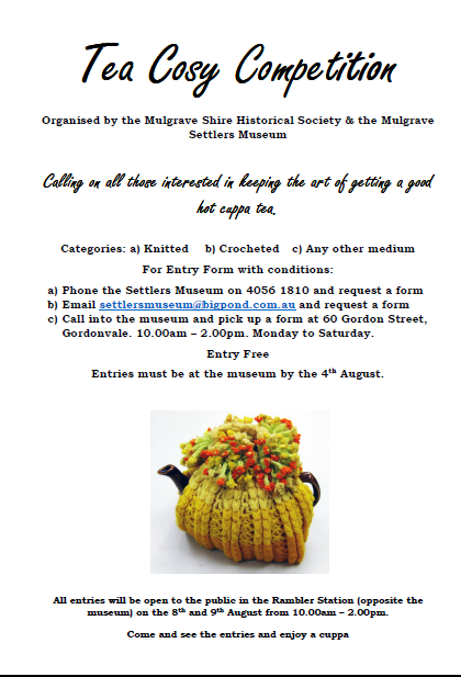 Tea Cosy Competition Flyer