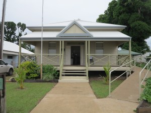 The recently rebuilt JC Hubinger Memorial Hall