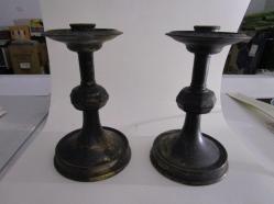 Candlesticks after fire