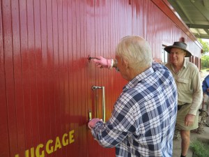 Preparing for the worst - Gary and Graham opening the doors for the first time